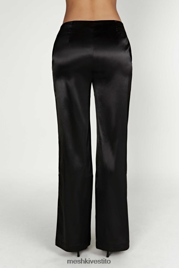 Meshki Pantaloni in raso a vita bassa Nicolette vestiario nero 6L048P1593