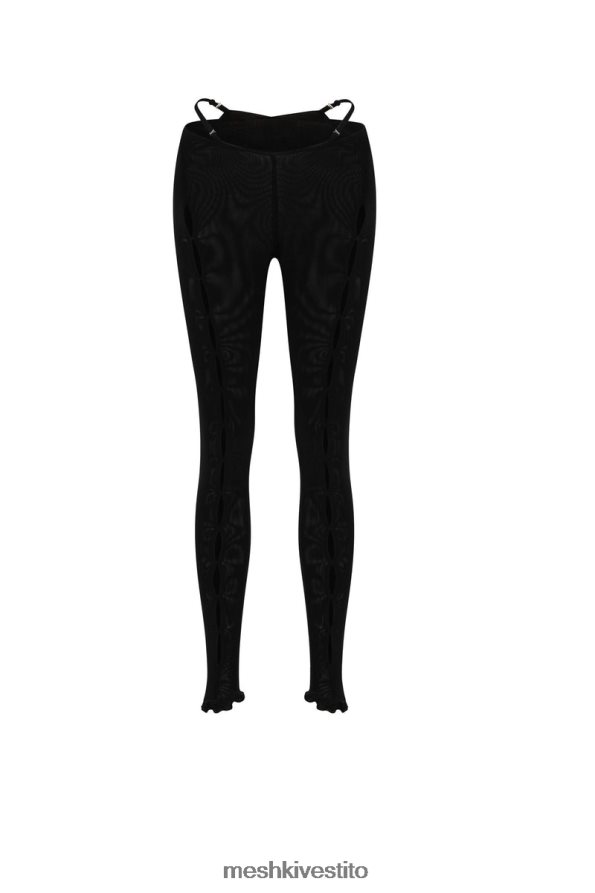 Meshki Pantaloni lunghi con ritaglio Gabriella vestiario nero 6L048P1600