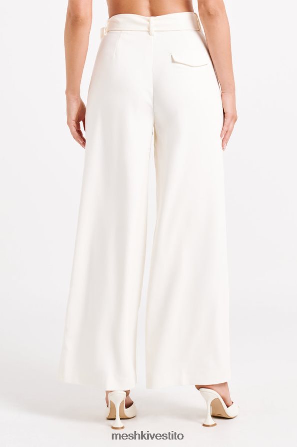 Meshki pantaloni adatti a gamba larga Tenley vestiario avorio 6L048P1248