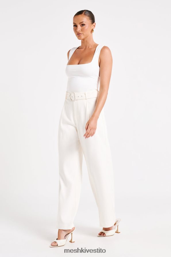 Meshki pantaloni adatti a gamba larga Tenley vestiario avorio 6L048P1248
