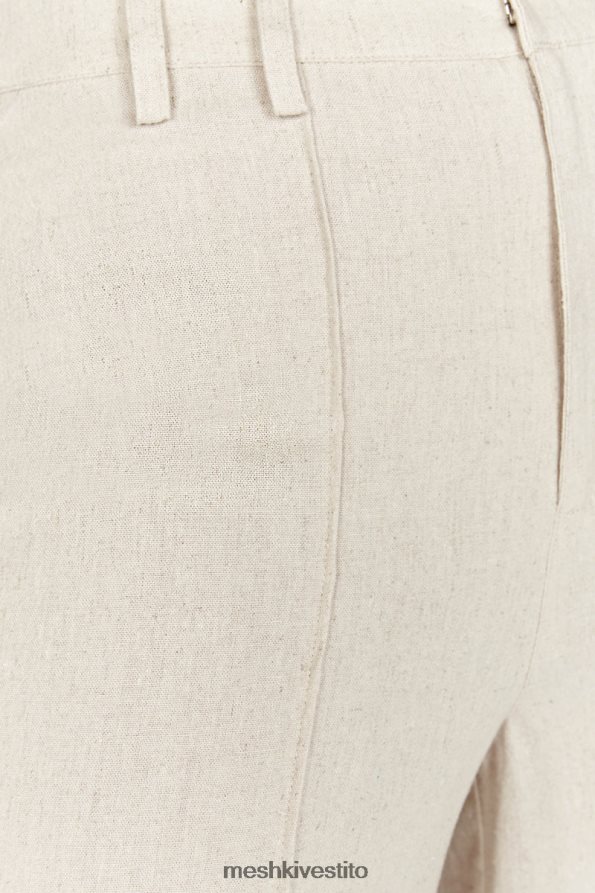 Meshki pantaloni di lino Julie a gamba larga vestiario naturale 6L048P1465