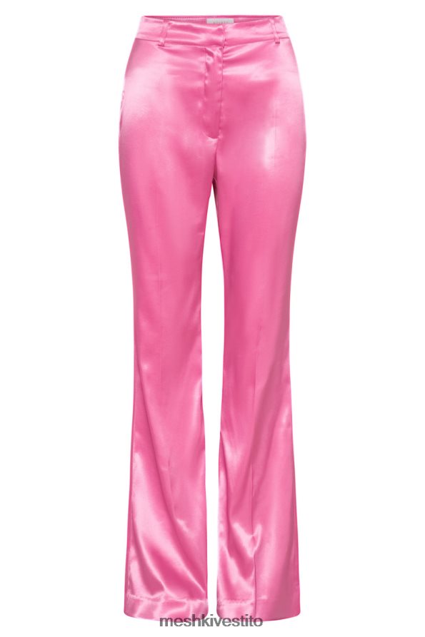 Meshki pantaloni svasati in raso maeva vestiario rosa gomma da masticare 6L048P1489