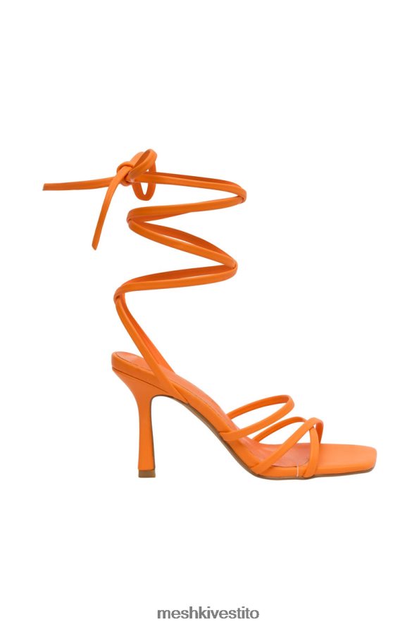 Meshki Milly in ecopelle avvolgente attorno ai tacchi calzature mandarino 6L048P1690